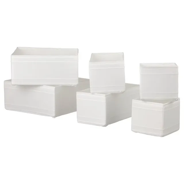 SKUBB Box, set of 6, white ₱450